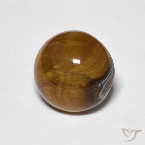 Occhio di tigre Marrone medio naturale da 2.13 ct, Rotondo, Opaco
