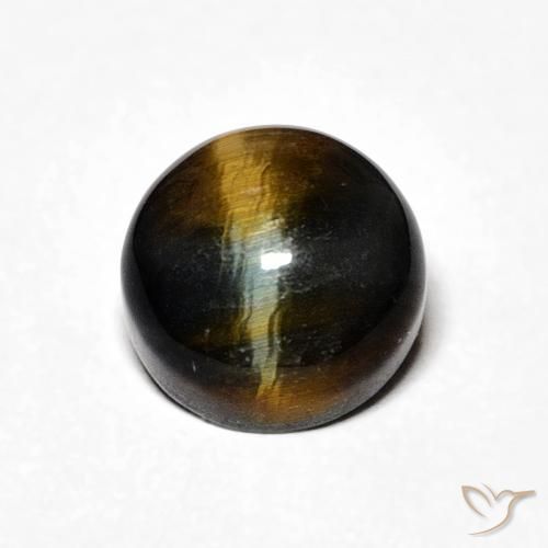 2.25ct Naturale Marrone caldo Occhio di tigre, Rotondo, Opaco