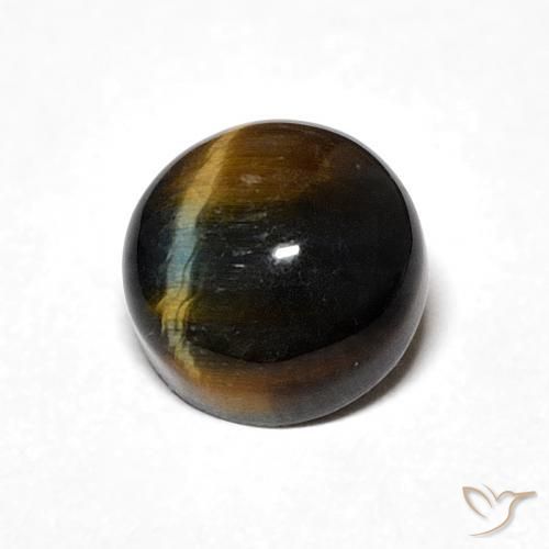 Occhio di tigre Marrone caldo naturale da 2.25 ct, Rotondo, Opaco