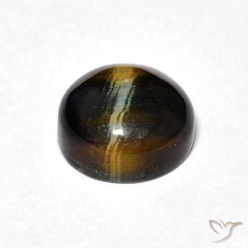 Occhio di tigre Marrone caldo naturale da 2.25 ct, Rotondo, Opaco
