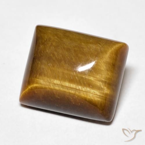 Occhio di tigre Marrone caldo naturale da 6.70 ct, Taglio a baguette, Opaco