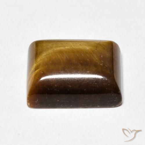 Occhio di tigre Marrone caldo naturale da 6.70 ct, Taglio a baguette, Opaco