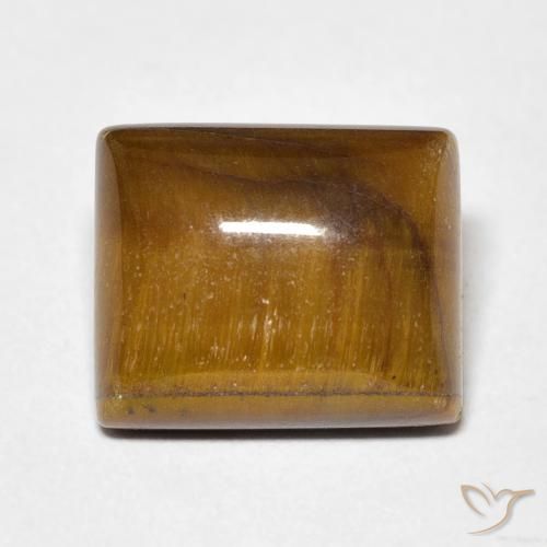 Occhio di tigre Marrone medio naturale da 6.05 ct, Taglio a baguette, Opaco