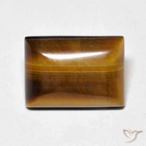 Occhio di tigre Marrone caldo naturale da 7.28 ct, Taglio a baguette, Opaco