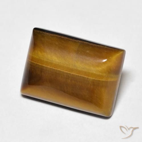 Occhio di tigre Marrone caldo naturale da 7.28 ct, Taglio a baguette, Opaco
