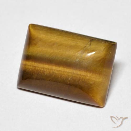 Occhio di tigre Marrone caldo naturale da 6.17 ct, Taglio a baguette, Opaco