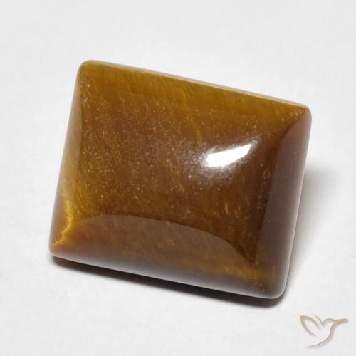 Occhio di tigre Marrone caldo naturale da 6.38 ct, Taglio a baguette, Opaco