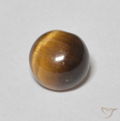 Occhio di tigre Pan di zenzero marrone naturale da 1.32 ct, Rotondo, Opaco