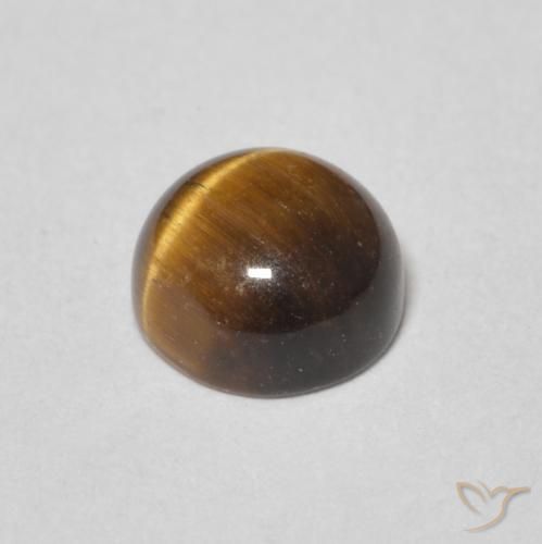 Occhio di tigre Pan di zenzero marrone naturale da 1.32 ct, Rotondo, Opaco