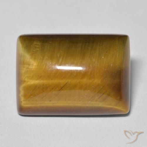 13.33ct Naturale Marrone medio Occhio di tigre, Taglio a baguette, Opaco