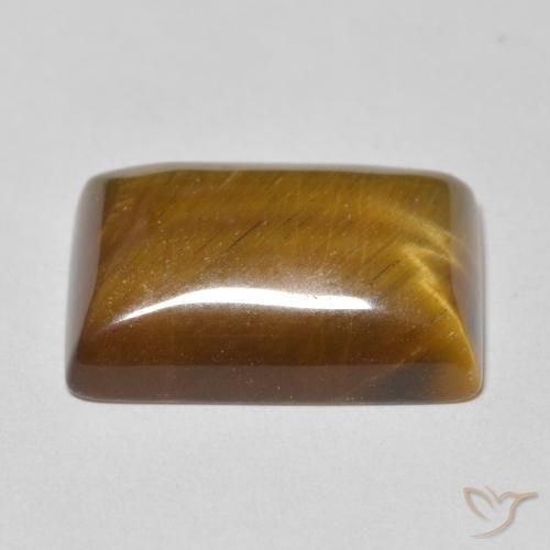 Occhio di tigre Marrone medio naturale da 13.33 ct, Taglio a baguette, Opaco