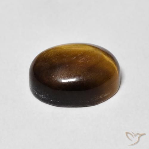 Occhio di tigre Marrone caldo naturale da 3.08 ct, Ovale, Opaco