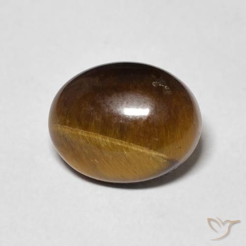 2.83ct Naturale Pan di zenzero marrone Occhio di tigre, Ovale, Opaco