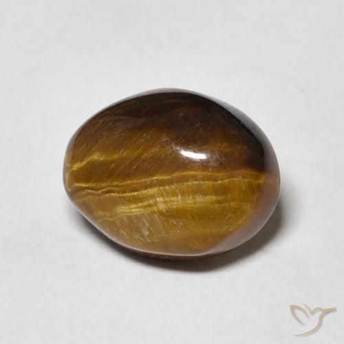 Occhio di tigre Marrone medio naturale da 3.30 ct, Ovale, Opaco