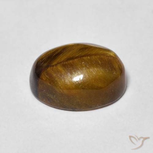Occhio di tigre Marrone medio naturale da 3.30 ct, Ovale, Opaco