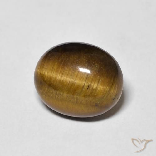 Occhio di tigre Marrone medio naturale da 3.79 ct, Ovale, Opaco