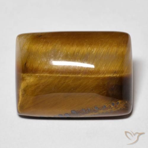 13.72ct Naturale Medium Light-Brown Occhio di tigre, Taglio a baguette, Opaco