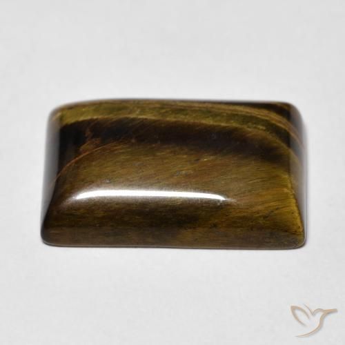 Occhio di tigre Marrone caldo naturale da 12.30 ct, Taglio a baguette, Opaco