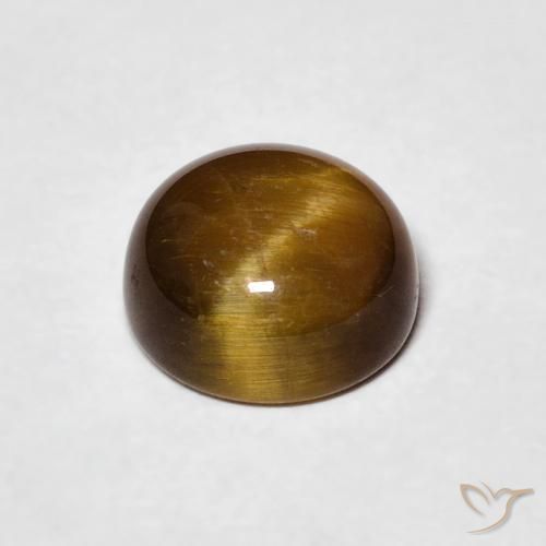 Occhio di tigre Marrone dorato naturale da 2.32 ct, Rotondo, Opaco