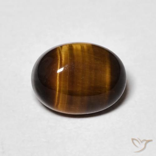 2.04ct Naturale Marrone caldo Occhio di tigre, Ovale, Opaco