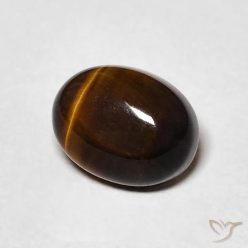 Occhio di tigre Marrone caldo naturale da 2.04 ct, Ovale, Opaco