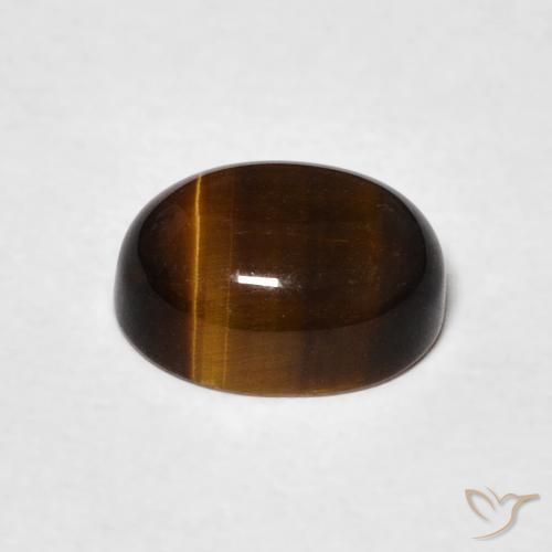 Occhio di tigre Marrone caldo naturale da 2.04 ct, Ovale, Opaco