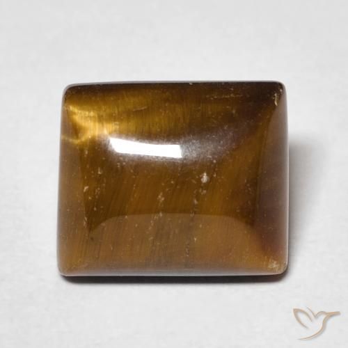 Occhio di tigre Marrone caldo naturale da 6.38 ct, Taglio a baguette, Opaco
