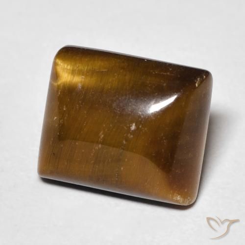 Occhio di tigre Marrone caldo naturale da 6.38 ct, Taglio a baguette, Opaco
