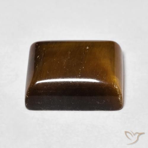 Occhio di tigre Marrone caldo naturale da 6.38 ct, Taglio a baguette, Opaco