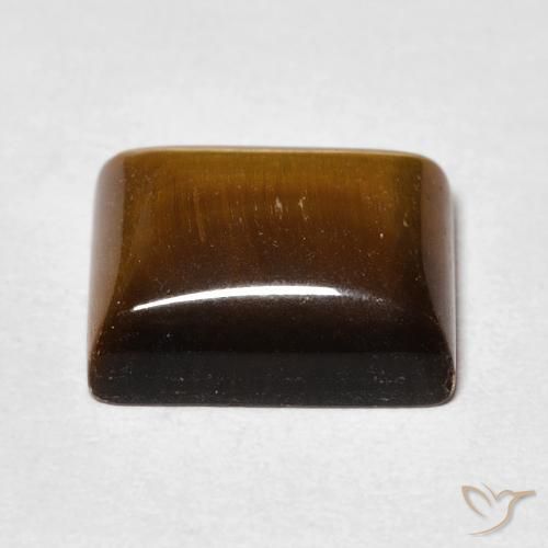 Occhio di tigre Marrone dorato naturale da 6.47 ct, Taglio a baguette, Opaco