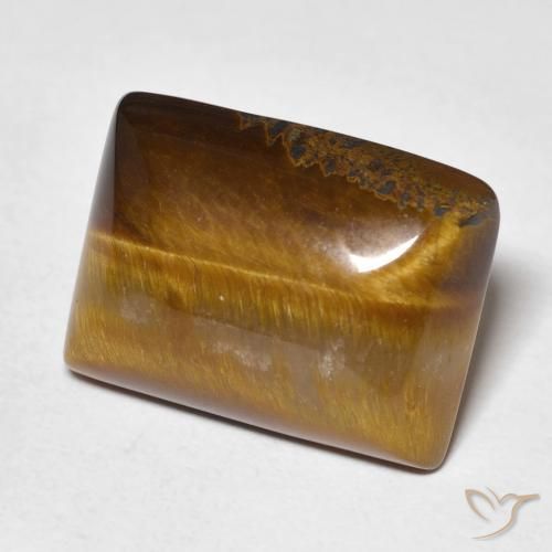 Occhio di tigre Marrone medio naturale da 12.99 ct, Taglio a baguette, Opaco
