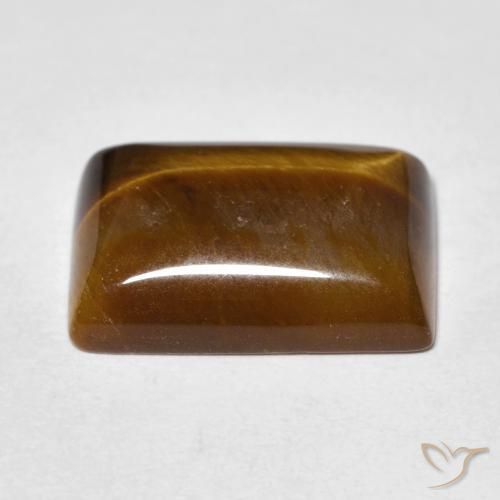 Occhio di tigre Marrone medio naturale da 12.99 ct, Taglio a baguette, Opaco