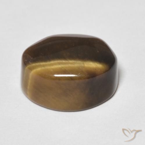 Occhio di tigre Marrone medio naturale da 6.70 ct, Ovale, Opaco