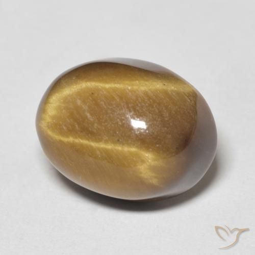 Occhio di tigre Marrone medio naturale da 6.90 ct, Ovale, Opaco