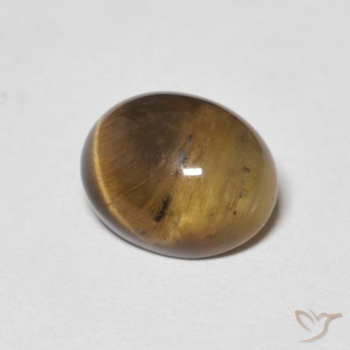 Occhio di tigre Marrone caldo naturale da 2.01 ct, Ovale, Opaco