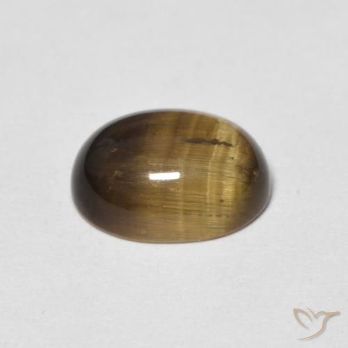 Occhio di tigre Marrone giallastro naturale da 1.97 ct, Ovale, Opaco