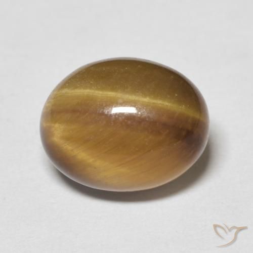 3.12ct Naturale Marrone caldo Occhio di tigre, Ovale, Opaco