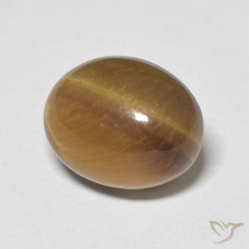 Occhio di tigre Marrone caldo naturale da 3.12 ct, Ovale, Opaco