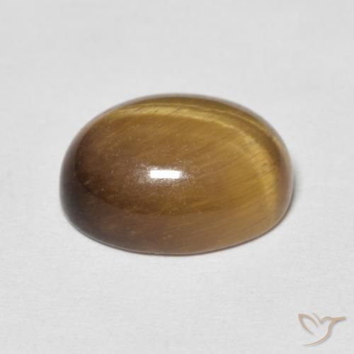 Occhio di tigre Marrone caldo naturale da 3.12 ct, Ovale, Opaco