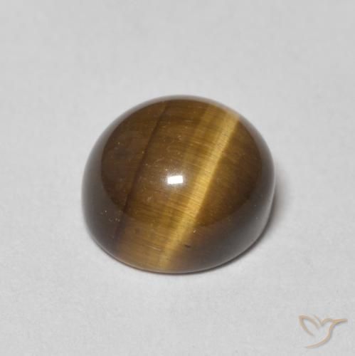 Occhio di tigre Marrone medio naturale da 2.44 ct, Rotondo, Opaco