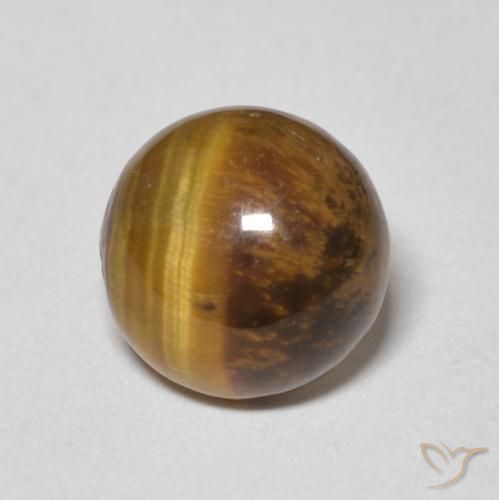 Occhio di tigre Marrone medio naturale da 2.31 ct, Rotondo, Opaco