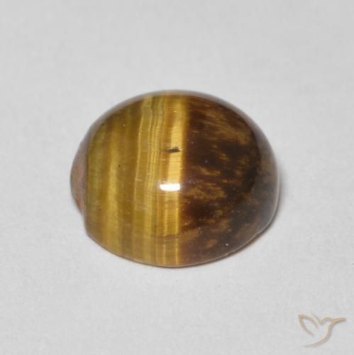 Occhio di tigre Marrone medio naturale da 2.31 ct, Rotondo, Opaco