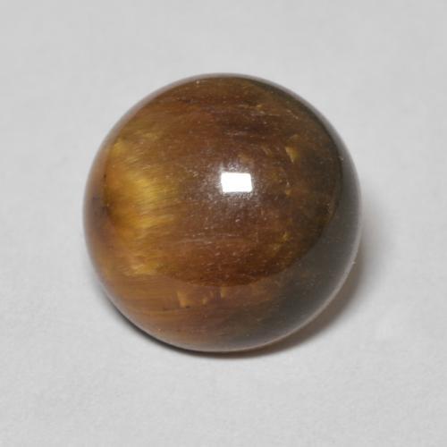 Occhio di tigre Marrone medio naturale da 3.57 ct, Rotondo, Opaco