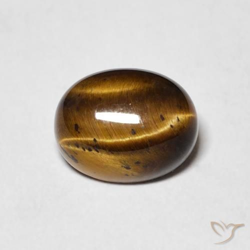 2.10ct Naturale Marrone medio Occhio di tigre, Ovale, Opaco