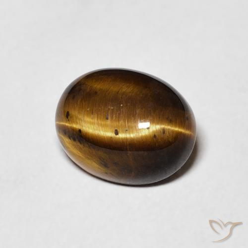 Occhio di tigre Marrone medio naturale da 2.10 ct, Ovale, Opaco