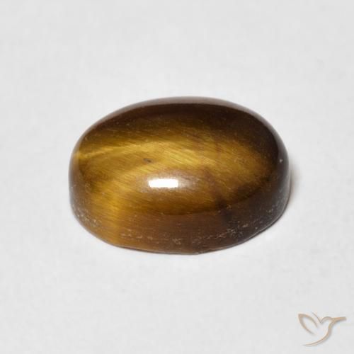 Occhio di tigre Marrone medio naturale da 3.09 ct, Ovale, Opaco