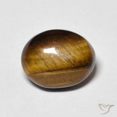 Occhio di tigre Pan di zenzero marrone naturale da 3.44 ct, Ovale, Opaco