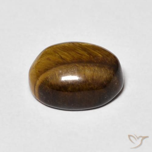 Occhio di tigre Pan di zenzero marrone naturale da 3.44 ct, Ovale, Opaco