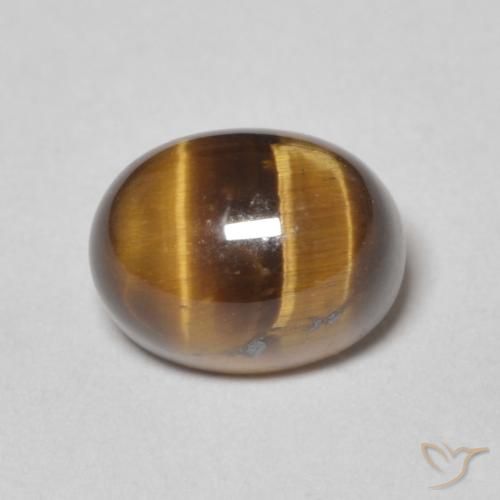 2.83ct Naturale Pan di zenzero marrone Occhio di tigre, Ovale, Opaco