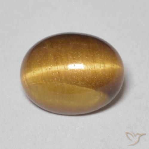 2.78ct Naturale Marrone medio Occhio di tigre, Ovale, Opaco